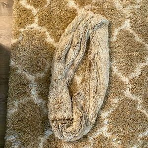 Soft fluffy infinity scarf